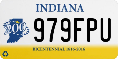 IN license plate 979FPU