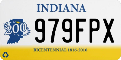 IN license plate 979FPX
