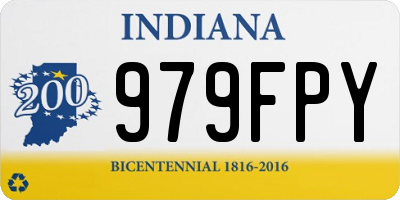 IN license plate 979FPY