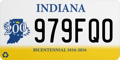IN license plate 979FQO