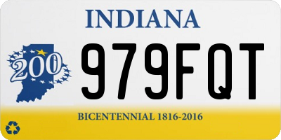 IN license plate 979FQT