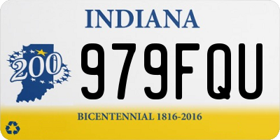 IN license plate 979FQU