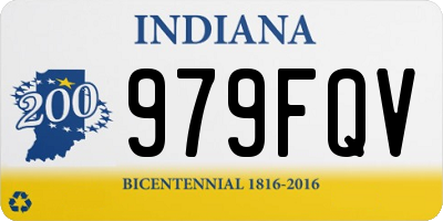 IN license plate 979FQV