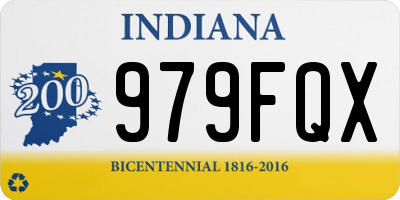 IN license plate 979FQX