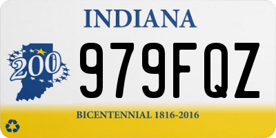 IN license plate 979FQZ