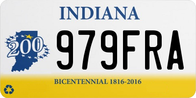 IN license plate 979FRA