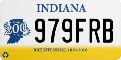 IN license plate 979FRB