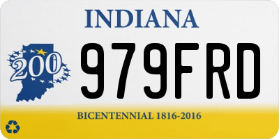 IN license plate 979FRD