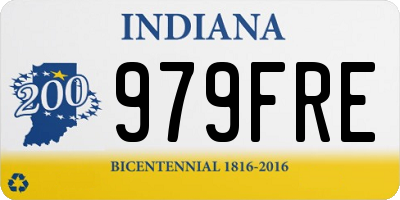IN license plate 979FRE