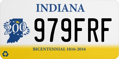 IN license plate 979FRF