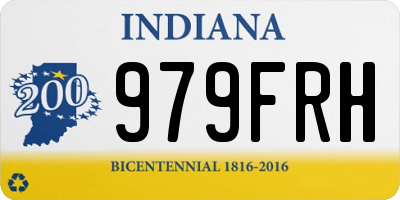 IN license plate 979FRH