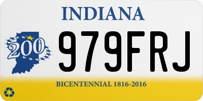 IN license plate 979FRJ