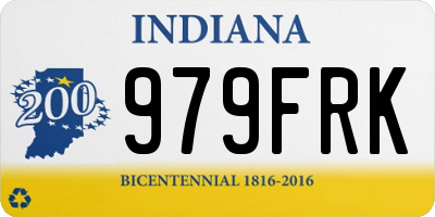 IN license plate 979FRK