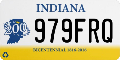 IN license plate 979FRQ