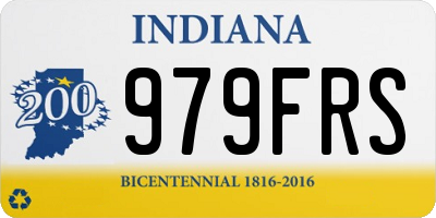 IN license plate 979FRS