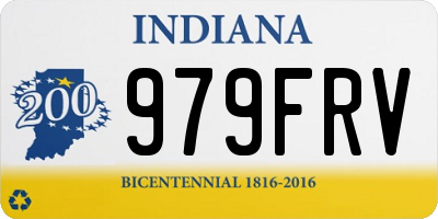 IN license plate 979FRV