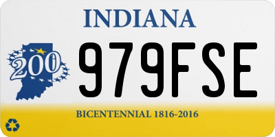 IN license plate 979FSE