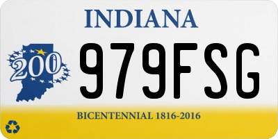 IN license plate 979FSG