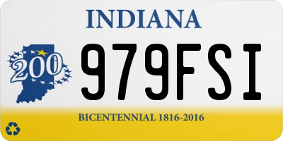 IN license plate 979FSI