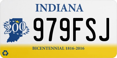 IN license plate 979FSJ