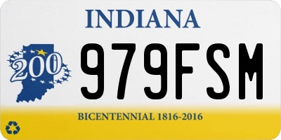 IN license plate 979FSM