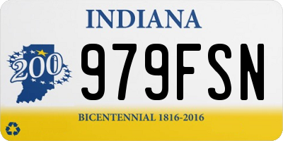 IN license plate 979FSN