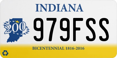 IN license plate 979FSS