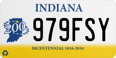 IN license plate 979FSY