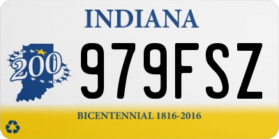 IN license plate 979FSZ
