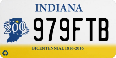 IN license plate 979FTB