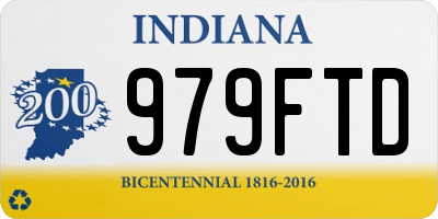 IN license plate 979FTD