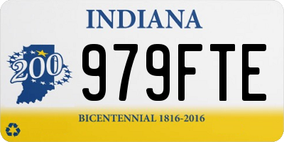 IN license plate 979FTE