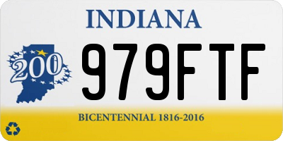 IN license plate 979FTF
