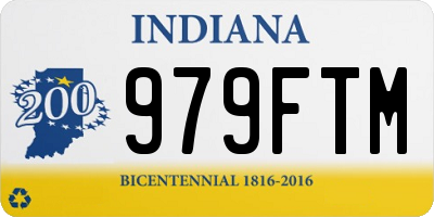 IN license plate 979FTM