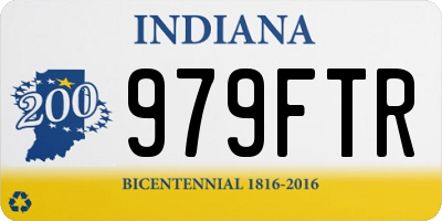 IN license plate 979FTR