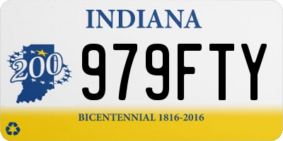 IN license plate 979FTY