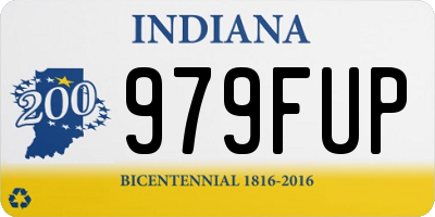 IN license plate 979FUP