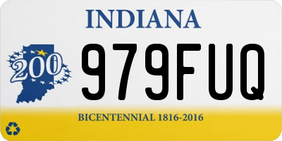 IN license plate 979FUQ