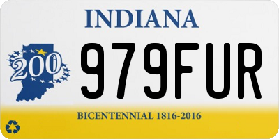 IN license plate 979FUR