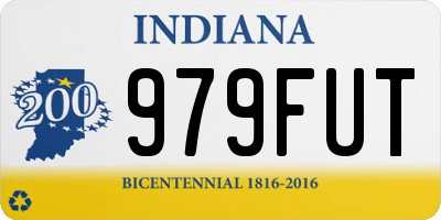IN license plate 979FUT
