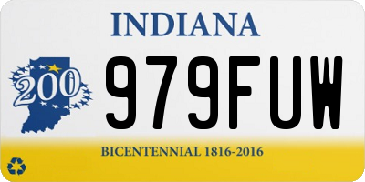 IN license plate 979FUW
