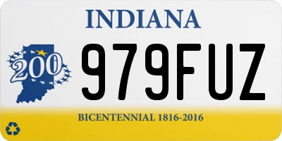 IN license plate 979FUZ