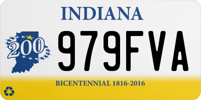 IN license plate 979FVA