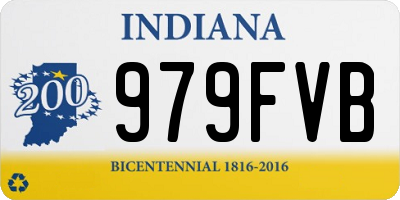 IN license plate 979FVB