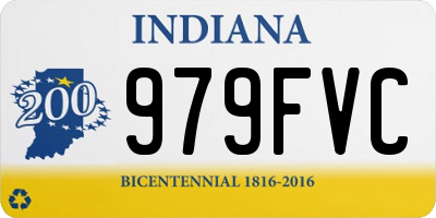 IN license plate 979FVC