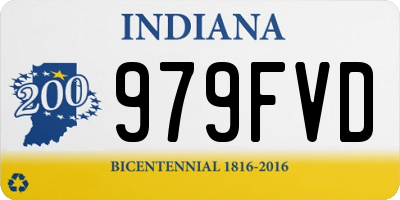 IN license plate 979FVD