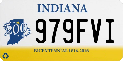 IN license plate 979FVI