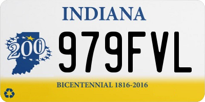 IN license plate 979FVL
