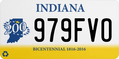 IN license plate 979FVO