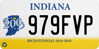 IN license plate 979FVP